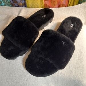 Women's UGG Cozette slippers, black, size 10